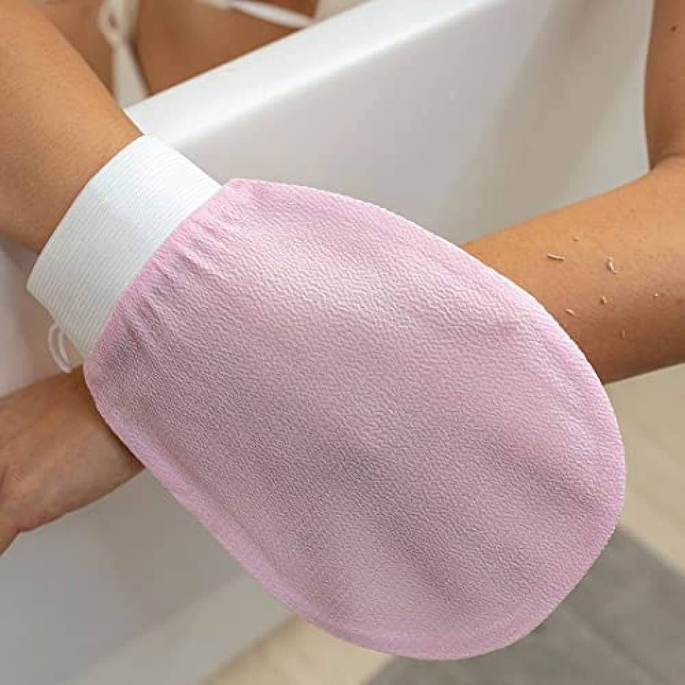 exfoliating body scrub mitt